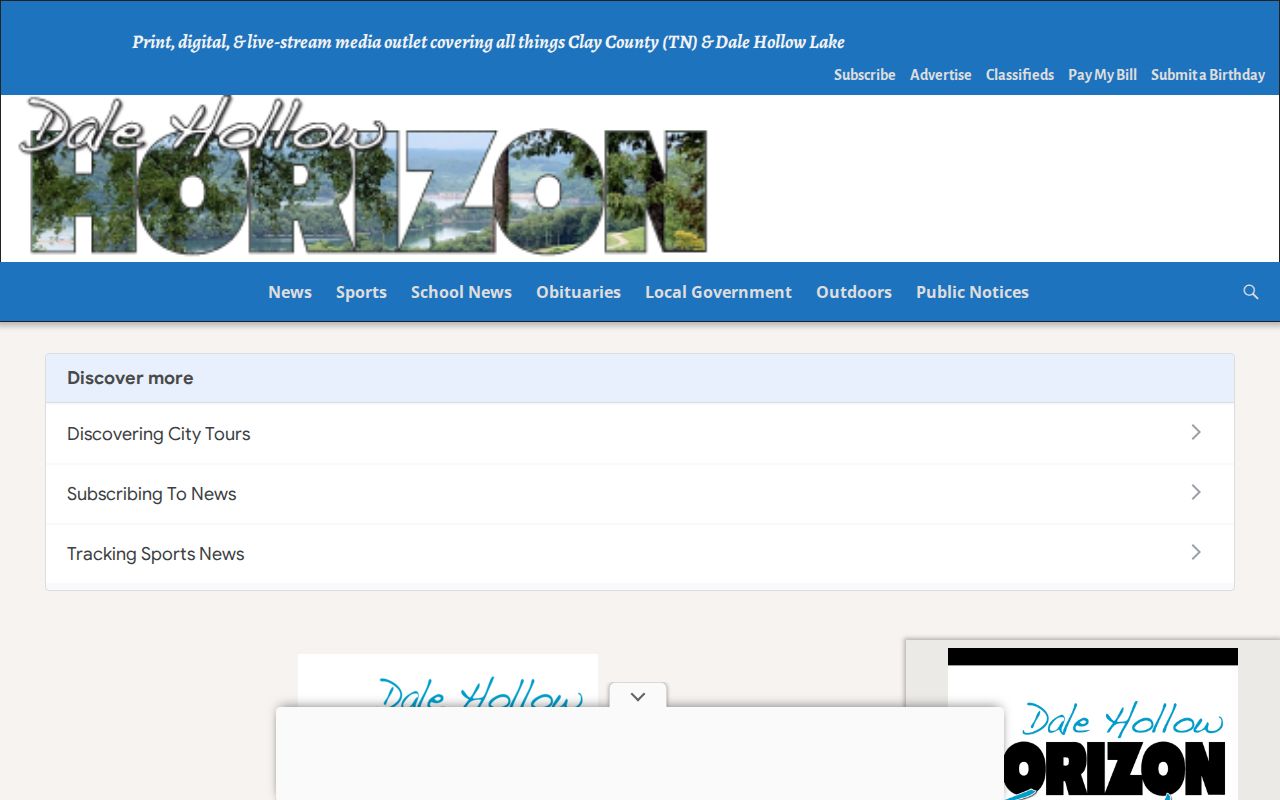 Dale Hollow Horizon local news website for Clay County coverage